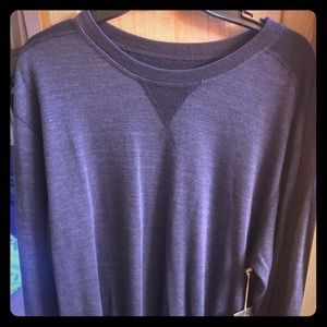 Tom James Blue Long Sleeve crew neck Tee